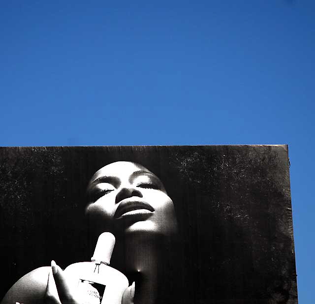 Billboard advertizing perfume, Sunset Strip, West Hollywood