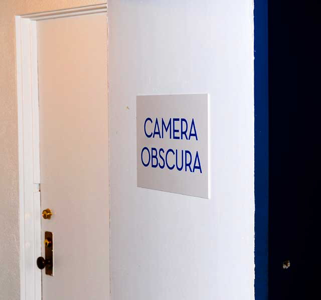 Camera Obscura, Santa Monica, at the Senior Recreation Center in Palisades Park, overlooking the beach and the Santa Monica Pier below