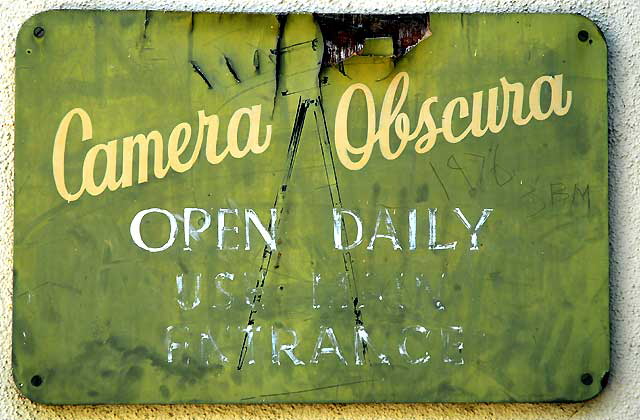 Camera Obscura, Santa Monica, at the Senior Recreation Center in Palisades Park, overlooking the beach and the Santa Monica Pier below