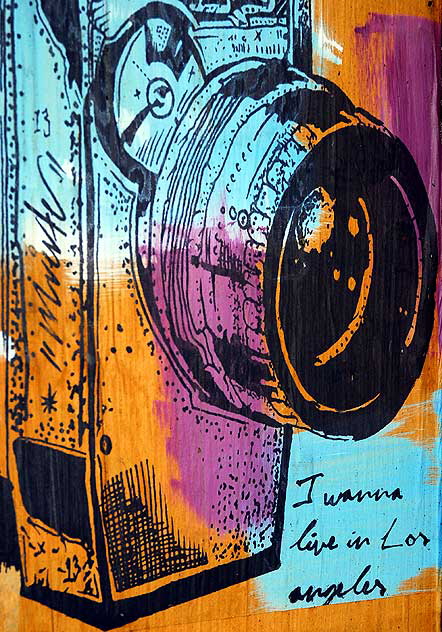 Camera poster - "I Wanna Live in Los Angeles"