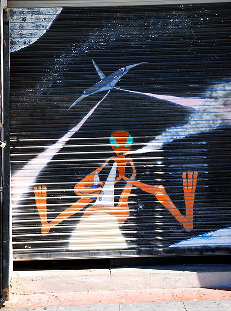 "Space Door" roller door, Oceanfront Walk, Venice Beach