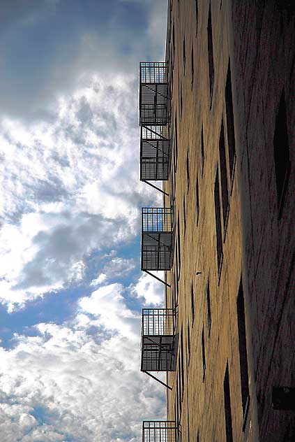 Fire Escape and Clouds, Hollywood Fire Escape and Clouds, Hollywood