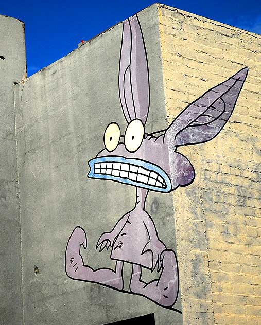 "Real Monsters" mural - Klasky-Csupo building, Highland at Fountain, Hollywood