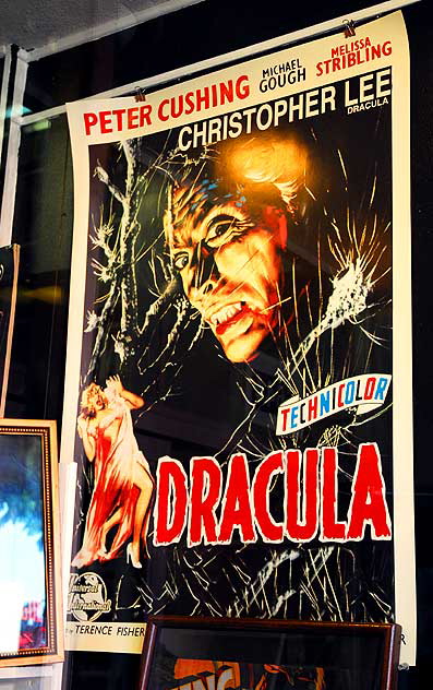 Poster in shop window, Hollywood Boulevard - Dracula remake