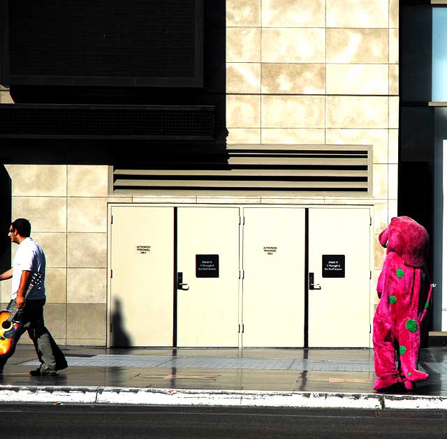 Barney on Hollywood Boulevard