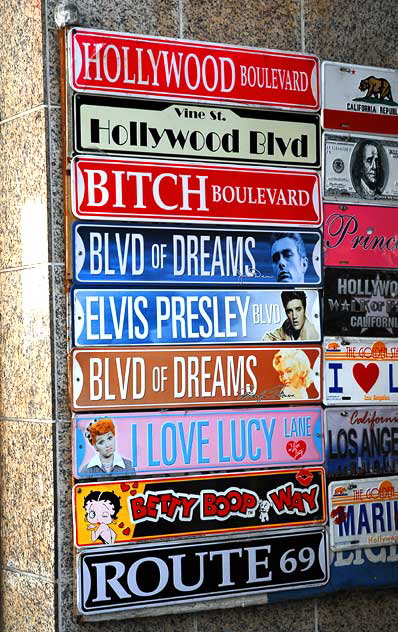 Signs for sale, Hollywood Boulevard