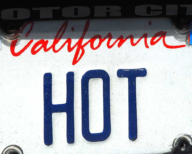 California license plate - "Hot" 