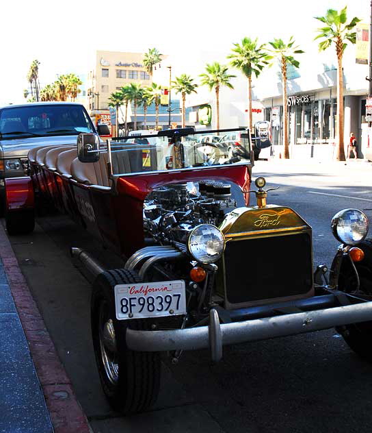 Modified and stretched 1923 Ford Roadster street rod - Street Rod Tours, Hollywood