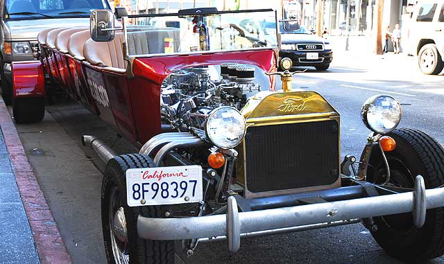Modified and stretched 1923 Ford Roadster street rod - Street Rod Tours, Hollywood