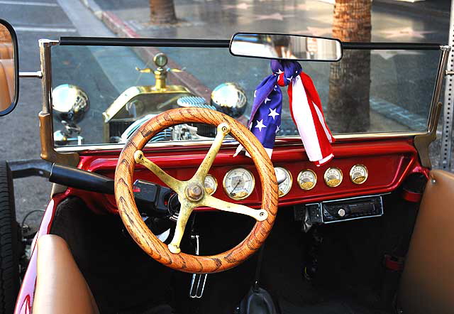 Modified and stretched 1923 Ford Roadster street rod - Street Rod Tours, Hollywood