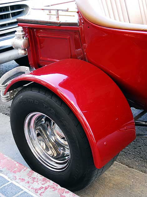 Modified and stretched 1923 Ford Roadster street rod - Street Rod Tours, Hollywood