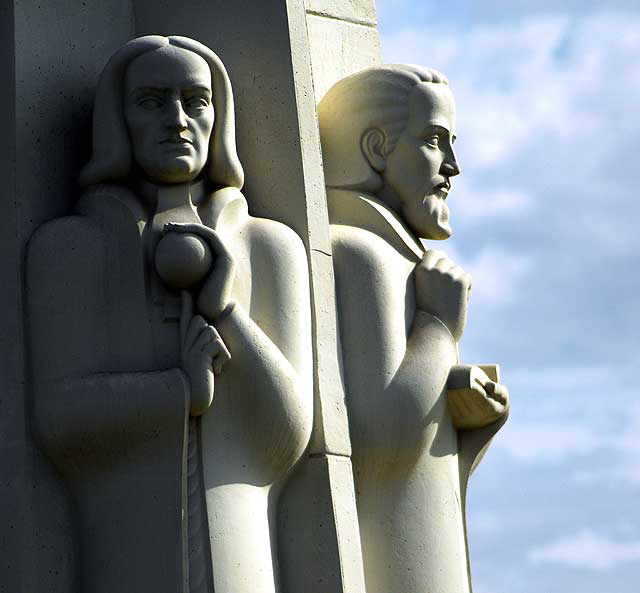 The Astronomers - 1934, Public Works of Art Project - Griffith Park Observatory, Los Angeles