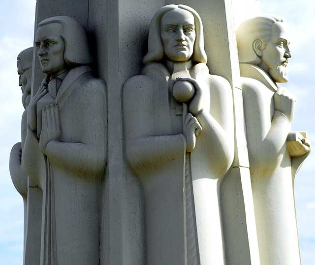 The Astronomers - 1934, Public Works of Art Project - Griffith Park Observatory, Los Angeles