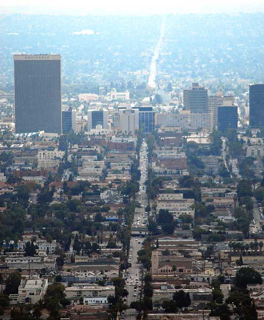 Western Avenue from the Griffith Park Observatory