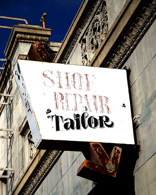 Shoe Repair and Tailor sign, Wilcox Avenue, Hollywood