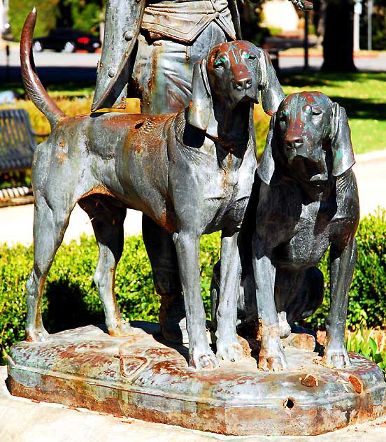 Hunter and Hounds (Le Chausseur et les chiens), A. Jacquermat, sculptor, 1895-1924 