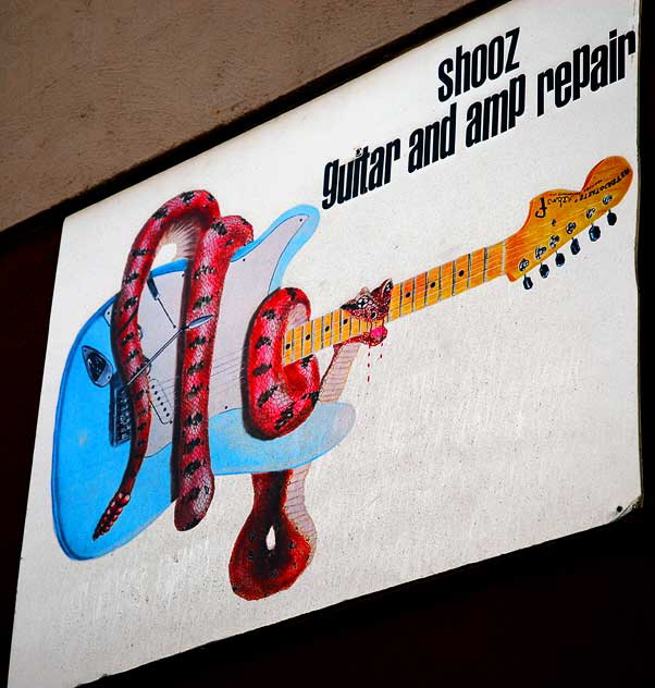 Shooz Guitar Repair, Wilcox Avenue, Hollywood