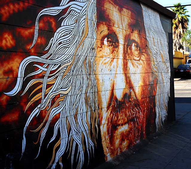 The Hair Man at the corner of Fountain and Kingsley