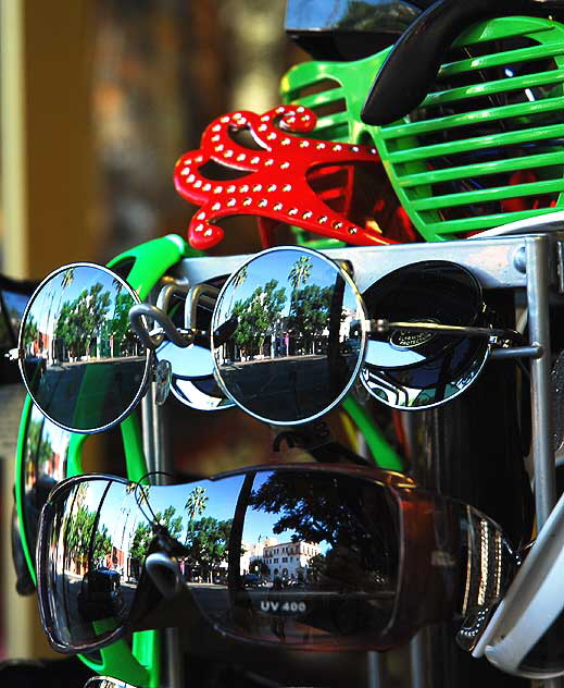 Hollywood Boulevard reflected in sunglasses for sale, near Wilcox