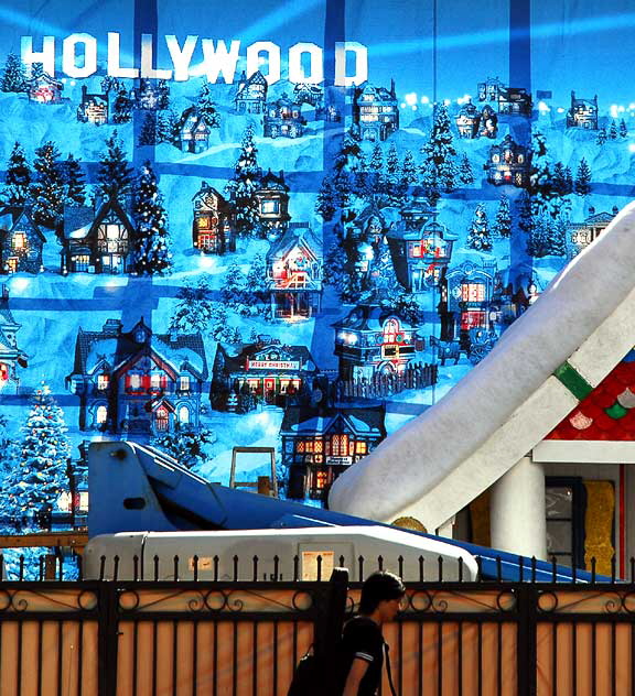 Scientology annual Christmas display, Hollywood Boulevard Scientology annual Christmas display, Hollywood Boulevard