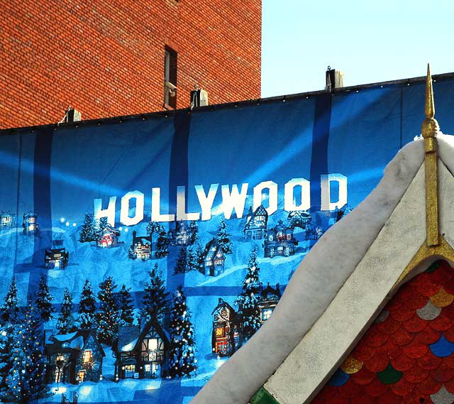 Scientology annual Christmas display, Hollywood Boulevard Scientology annual Christmas display, Hollywood Boulevard
