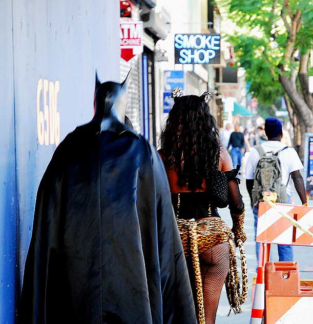 Batman and Catwoman impersonators - Hollywood Boulevard