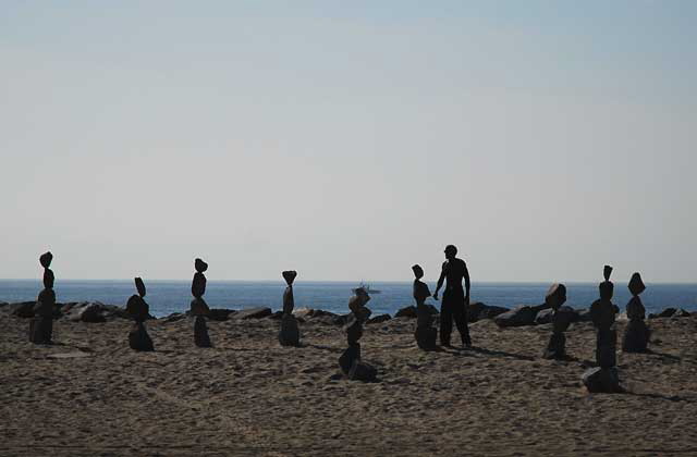 Stone sculpture, Venice Beach