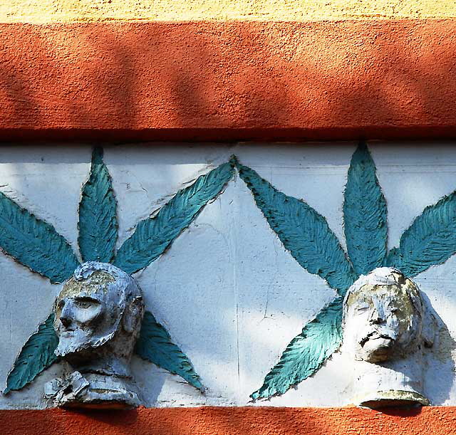 Marijuana façade, 19th Street, Venice, California 