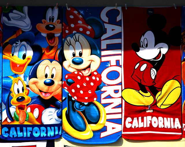 Disney beach towels, Venice Beach