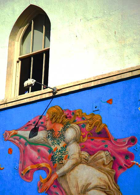 Detail of Robert Cronk mural Venice Beach Reinterpreted - Venice Beach