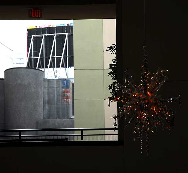 Illuminated Christmas star, the lobby of the Kodak Theater, Hollywood