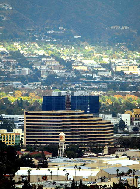 Warner Brothers Studios as seen from Mulholland Drive 