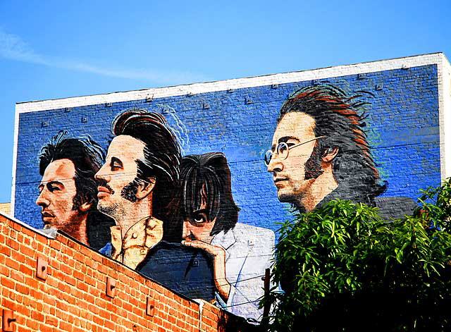 Mural - Santa Monica Boulevard at North Wilton Place - The Beatles