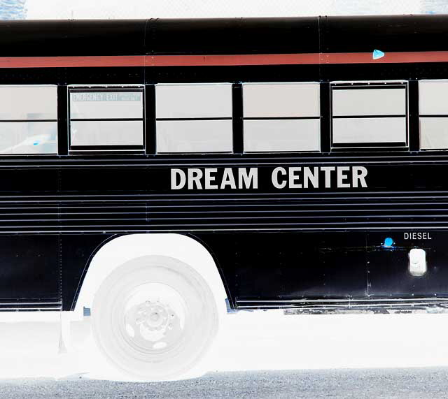 Dream Center Bus - negative print