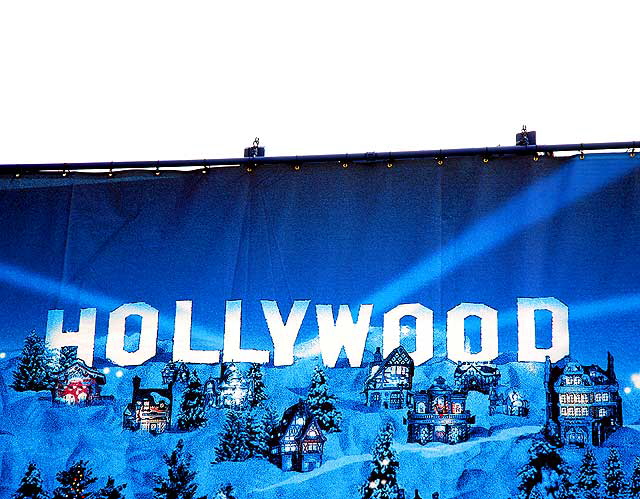 L. Ron Hubbard's Winter Wonderland, Hollywood Boulevard - Blue Scrim 
