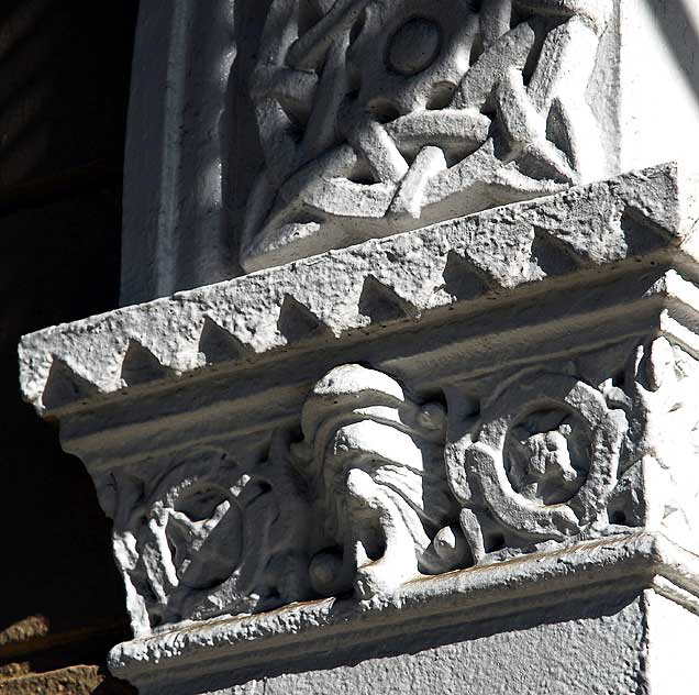 Detail, apartment building, Wilcox Avenue, Hollywood