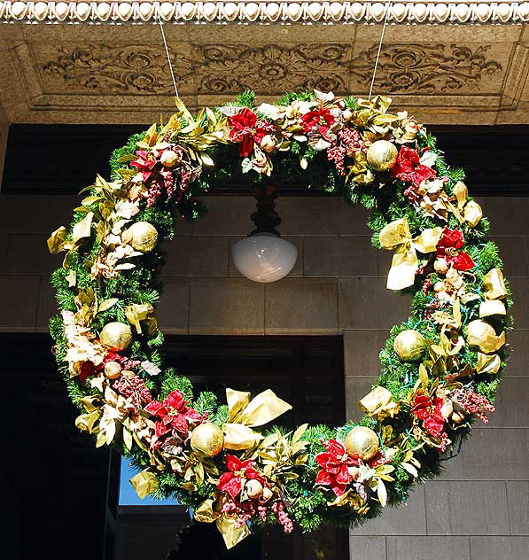 Christmas Wreath, Guaranty Building, Hollywood Boulevard (Scientology Headquarters)