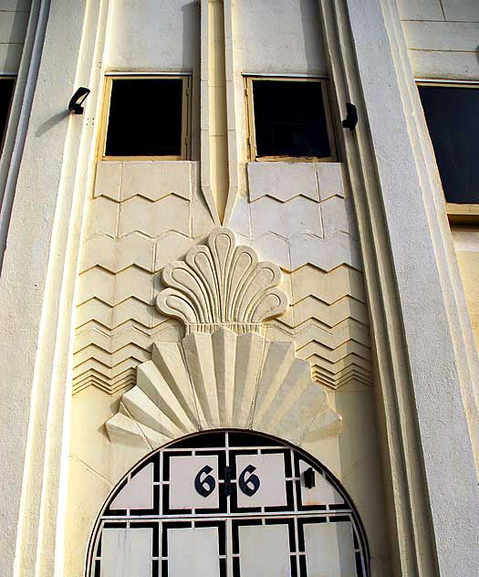Art Deco façade, 616 North La Brea, Los Angeles