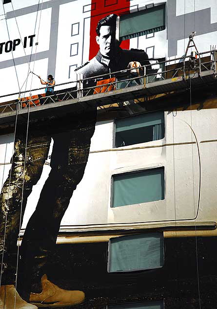 Building wrap, Hyatt on Sunset, West Hollywood