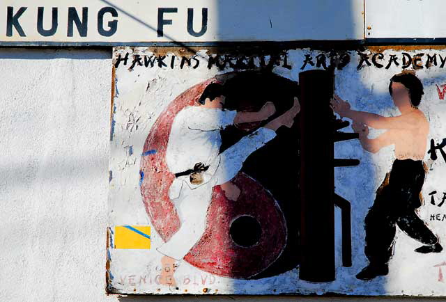 Sign - Hawkins Martial Arts Academy, Venice Boulevard