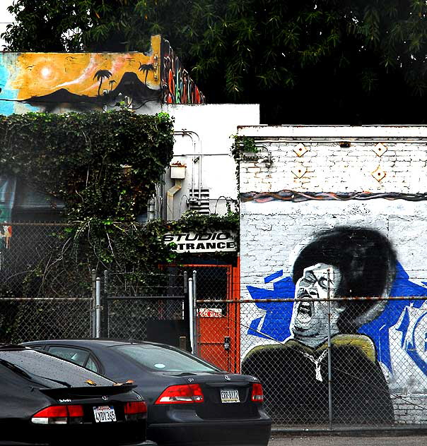 Studio Entrance - rear door of recording studio on Santa Monica Boulevard at Gower