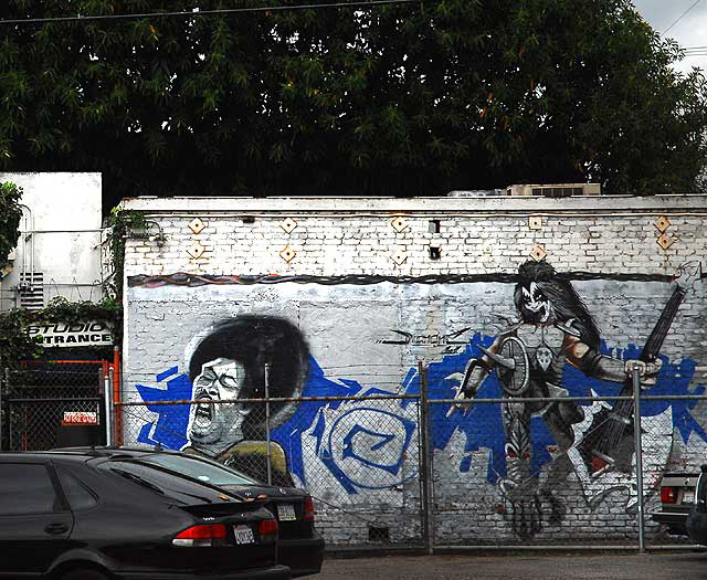 Studio Entrance - rear door of recording studio on Santa Monica Boulevard at Gower