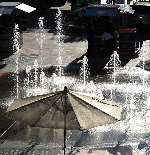 Fountain in the plaza next to the Kodak Theater at Hollywood and Highland