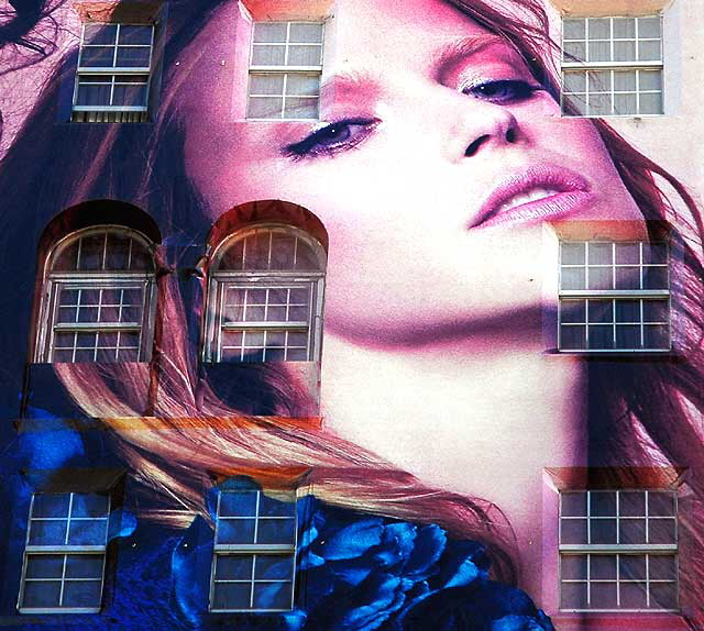 Building wrap, east wall of the Roosevelt Hotel on Hollywood Boulevard