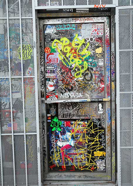 Graffiti Door, Pico Boulevard, West Los Angeles