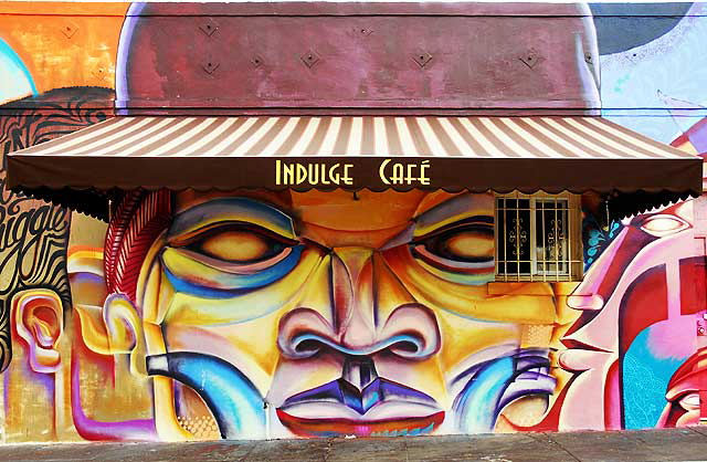 TrustYourStruggle mural (2008) at Indulge Caf, 5101 Pico Boulevard, at Redondo, West Los Angeles