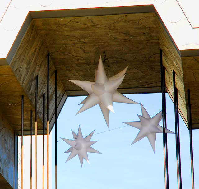 Archway with stars, Christmas display at Hollywood and Highland