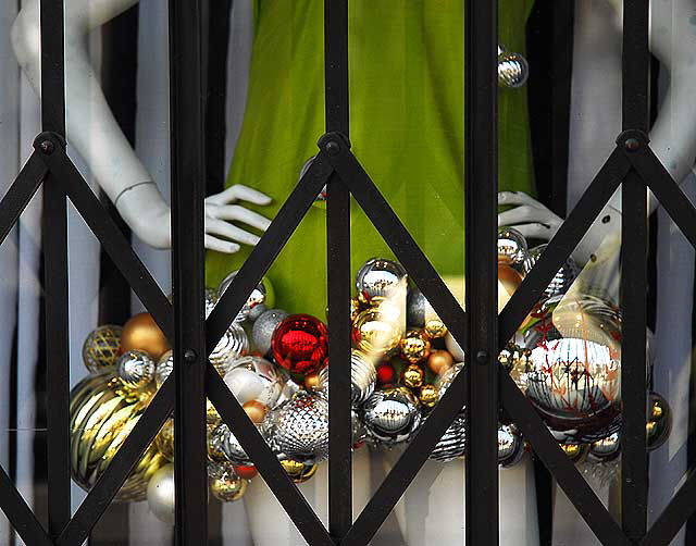 Christmas window on Las Palmas, Hollywood