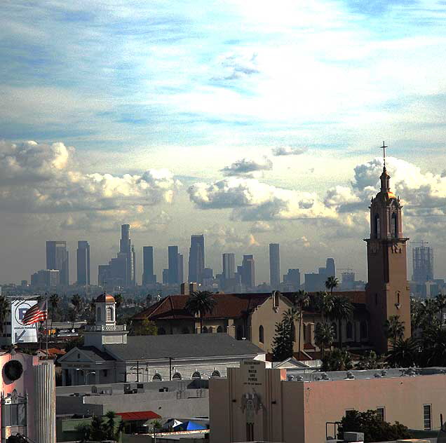 Los Angeles as seen from Hollywood, Tuesday, December 23, 2008 