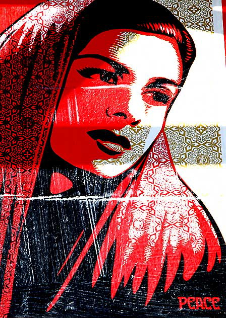 Obey Giant poster, Lincoln Boulevard, Venice Obey Giant poster, Lincoln Boulevard, Venice